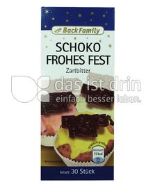 Produktabbildung: BackFamily Schoko Frohes Fest 30 St.