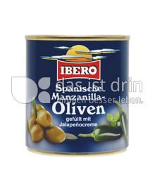 Produktabbildung: Ibero Spanische Manzanilla-Oliven gefüllt mit Jalapenocreme 200 g