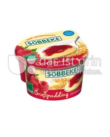 Produktabbildung: Söbbeke Grießpudding mit Himbeeren 150 g