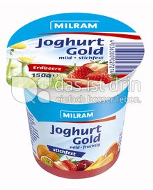 Produktabbildung: MILRAM Joghurt Gold Erdbeere stichfest 150 g
