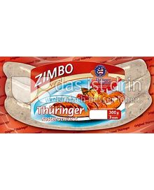 Produktabbildung: Zimbo vital Thüringer Rostbratwurst 300 g