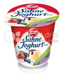 Produktabbildung: Zott Sahne-Joghurt mild Waldbeer-Panna Cotta 150 g