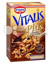 Produktabbildung: Dr. Oetker Vitalis Knusper Plus Double Chocolate 450 g
