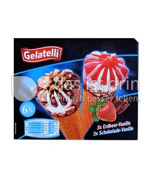 Produktabbildung: Gelatelli 3x Erdbeer-Vanille, 3x Schokolade-Vanille 720 ml