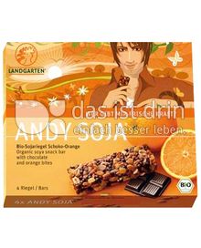 Produktabbildung: Landgarten Soja Riegel "Andy" Schoko-Orange 92 g
