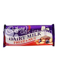 Produktabbildung: Cadbury Dairy Milk Fruit & Nut 250 g