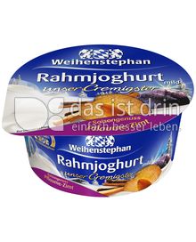 Produktabbildung: Weihenstephan Rahmjoghurt Pflaume-Zimt 150 g