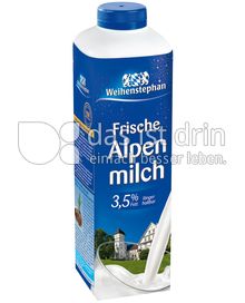 Produktabbildung: Weihenstephan Frische Alpenmilch 3,5 % Fett 1 l