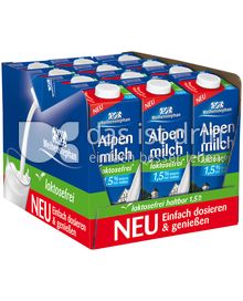 Produktabbildung: Weihenstephan Laktosefreie Alpenmilch 1,5 % Fett 12 l