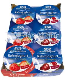 Produktabbildung: Weihenstephan Rahmjoghurt Erdbeere + Kirsche 150 g