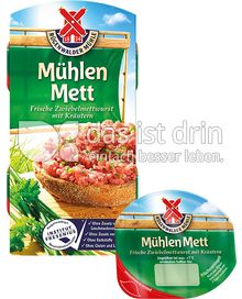 Produktabbildung: Mühlen Mett Frische Zwiebelmettwurst mit Kräutern 125 g