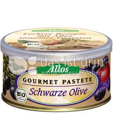Produktabbildung: Allos Gourmet Pastete Schwarze Olive 125 g