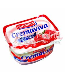 Produktabbildung: Ehrmann Cremaviva Extra Erdbeer 135 g