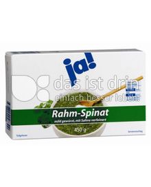 Produktabbildung: Ja! Rahm-Spinat 450 g