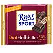 Produktabbildung: Ritter Sport Diät Halbbitter 50% Kakao  100 g