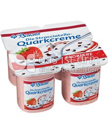 Produktabbildung: Bauer Stracciatella-Quarkcreme Erdbeere 500 g