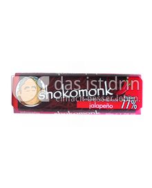 Produktabbildung: shokomonk Extrabitter Schokolade jalapeño 50 g