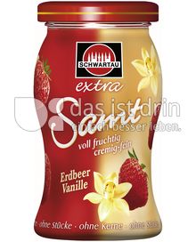 Produktabbildung: Schwartau extra Samt Erdbeer Vanille 270 g