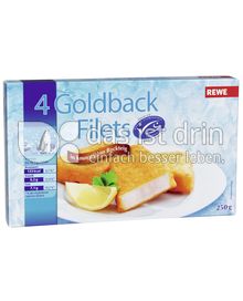 Produktabbildung: Rewe 4 Goldback Filets 250 g