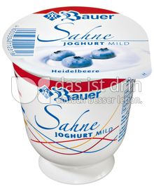 Produktabbildung: Bauer Sahnejoghurt Heidelbeere 150 g