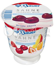Produktabbildung: Bauer Sahnejoghurt Mild Thermisiert Kirsche 150 g