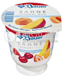 Produktabbildung: Bauer Sahnejoghurt Mild Thermisiert Aprikose-Mango 150 g