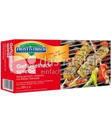 Produktabbildung: Frost & Frisch Convenience Geflügelhackspieße "Kräuter" 220 g