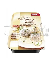 Produktabbildung: REWE Königsberger Klopse mit Kapernsauce und Reis 350 g