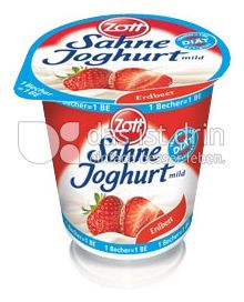 Produktabbildung: Zott Sahne-Joghurt mild Diät Erdbeer 150 g