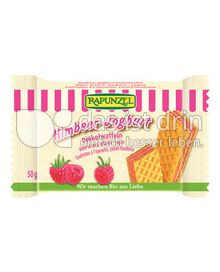 Produktabbildung: Rapunzel Himbeer-Joghurt Dinkelwaffeln 100 g