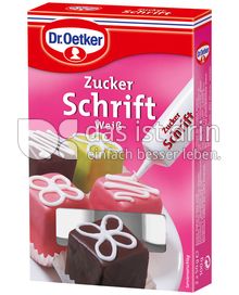 Produktabbildung: Dr. Oetker Zucker Schrift 100 g
