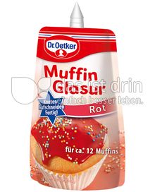 Produktabbildung: Dr. Oetker Muffin Glasur Rot 170 g