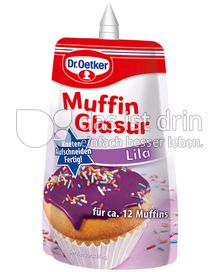 Produktabbildung: Dr. Oetker Muffin Glasur Lila 170 g