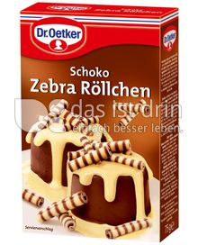 Produktabbildung: Dr. Oetker Schoko Zebra Röllchen 75 g