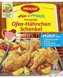 Produktabbildung: Maggi fix & frisch Knusprige Ofen-Hähnchen Schenkel 30 g