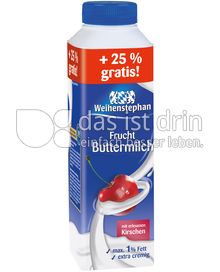 Produktabbildung: Weihenstephan Frucht Buttermilch +25% gratis Kirsche 500 g
