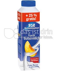 Produktabbildung: Weihenstephan Frucht Buttermilch +25% gratis Pfirsich 500 g