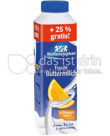 Produktabbildung: Weihenstephan Frucht Buttermilch +25% gratis Orange Vitamin C 500 g