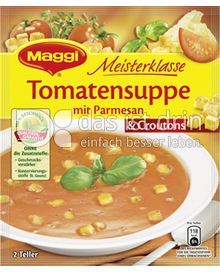 Produktabbildung: Maggi Meisterklasse Tomatensuppe mit Parmesan & Croutons 58 g