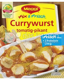 Produktabbildung: Maggi fix & frisch Currywurst 40 g
