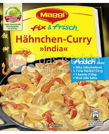 Produktabbildung: Maggi fix & frisch Hähnchen-Curry »India« 46 g