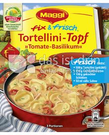Produktabbildung: Maggi fix & frisch Tortellini-Topf »Tomate-Basilikum« 40 g
