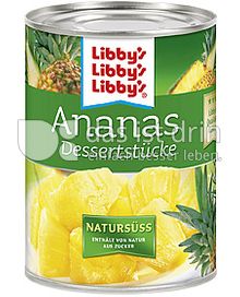 Produktabbildung: Libby's Ananas Dessertstücke Natursüß 560 g