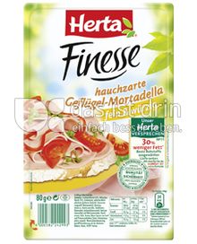 Produktabbildung: Herta Finesse hauchzarte Geflügel-Mortadella 80 g