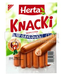 Produktabbildung: Herta Knacki Würstchen Geflügel 200 g