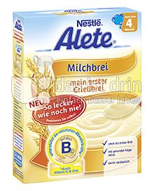 Produktabbildung: Nestlé Alete Milchbrei "mein erster Grießbrei" 250 g