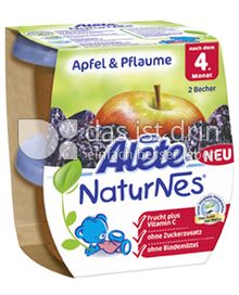 Produktabbildung: Nestlé Alete NaturNes Apfel & Pflaume 260 g