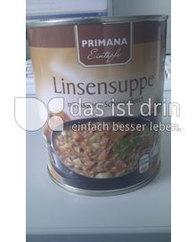 Produktabbildung: PRIMANA Eintöpfe Linsensuppe mit magerem Schweinefleisch 800 g