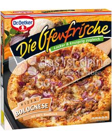 Produktabbildung: Dr. Oetker Die Ofenfrische Pizza Bolognese 410 g