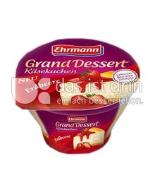 Produktabbildung: Ehrmann Grand Dessert Käsekuchen Erdbeere 130 g